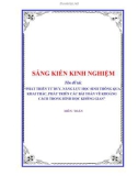 Sáng kiến kinh nghiệm THPT: Phát triển tư duy, năng lực học sinh thông qua khai thác, phát triển các bài toán về khoảng cách trong hình học không gian