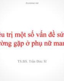 Bài giảng Điều trị một số vấn đề sức khỏe thường gặp ở phụ nữ mang thai - TS.BS. Trần Đức Sĩ