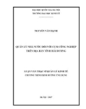 Luận văn Thạc sĩ Quản lý kinh tế: Quản lý nhà nước đối với cụm công nghiệp trên địa bàn tỉnh Hải Dương