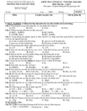 Đề thi học kì 2 môn Hoá học lớp 8 năm 2022-2023 - Trường THCS Nguyễn Trãi, Đại Lộc (Đề B)