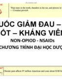 Bài giảng Thuốc giảm đau – hạ sốt – kháng viêm (Chương trình đại học Dược)