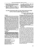 Các yếu tố liên quan đến tử vong trẻ sơ sinh non tháng dưới 32 tuần tại Bệnh viện Hùng Vương