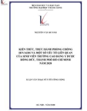 Luận văn Thạc sĩ Y tế công cộng: Kiến thức, thực hành phòng chống HIV/AIDS và một số yếu tố liên quan của sinh viên trường Cao đẳng Y Dược Hồng Đức, thành Phố Hồ Chí Minh năm 2020