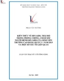 Luận văn Thạc sĩ Y tế công cộng: Kiến thức về HIV/AIDS, thái độ trong phòng chống, chăm sóc người bệnh HIV/AIDS của sinh viên trường Cao đẳng Quân y 1 năm 2019 và một số yếu tố liên quan