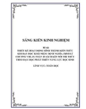 Sáng kiến kinh nghiệm THPT: Thiết kế hoạt động hình thành kiến thức khi dạy học định nghĩa, định lí chương VIII, IX sách KNTT theo dạy học phát triển năng lực học sinh