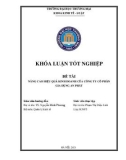 Khóa luận tốt nghiệp Kinh tế: Nâng cao hiệu quả kinh doanh của Công ty Cổ phần Gia dụng An Phát