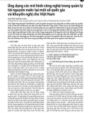 Ứng dụng các mô hình công nghệ trong quản lý tài nguyên nước tại một số quốc gia và khuyến nghị cho Việt Nam