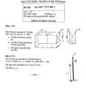 Đề thi Sức bền vật liệu 2 - Đại học Kiến trúc TP.HCM
