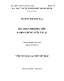 Tóm tắt Luận án tiến sĩ Y học: Rối loạn phospho máu và hội chứng nuôi ăn lại