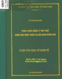 Luận văn Thạc sĩ Kinh tế: Hoàn thiện quản lý thu thuế hàng hóa nhập khẩu tại Hải quan Đồng Nai