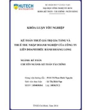 Khóa luận tốt nghiệp: Kế toán thuế giá trị gia tăng và thuế thu nhập doanh nghiệp của Công ty liên doanh điều hành Hoàng Long