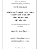 Luận văn Thạc sĩ Kinh tế: Nâng cao năng lực cạnh tranh của công ty TNHH MTV xăng dầu Bến Tre đến năm 2025