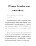 Bệnh ung thư cuống họng (throat cancer)