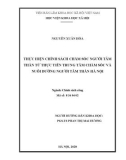 Luận văn Thạc sĩ Chính sách công: Thực hiện chính sách chăm sóc người tâm thần từ thực tiễn Trung tâm chăm sóc và nuôi dưỡng người tâm thần Hà Nội