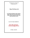 Luận văn Thạc sĩ Kinh tế: Giải pháp mở rộng hoạt động nhận tiền gửi tại Ngân hàng TMCP Công thương Việt Nam -  chi nhánh Đà Nẵng