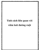 Tính cách liên quan với viêm loét đường ruột