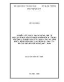 Luận án Tiến sĩ Y học: Nghiên cứu thực trạng bệnh tật và hiệu quả một số giải pháp chăm sóc y tế cho người cai nghiện ma túy tại các Trung tâm chữa bệnh giáo dục lao động xã hội của thành phố Hồ Chí Minh (2007-2010)