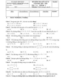 Đề thi giữa học kì 2 môn Toán lớp 10 năm 2021-2022 có đáp án - Trường PTDTNT THCS&THPT An Lão