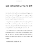 NGŨ HỨNG Ở QUÁN TRUNG TÂN