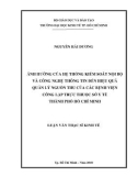 Luận văn Thạc sĩ Kinh tế: Ảnh hưởng của hệ thống kiểm soát nội bộ và công nghệ thông tin đến hiệu quả quản lý nguồn thu của các bệnh viện công lập trực thuộc Sở Y tế thành phố Hồ Chí Minh