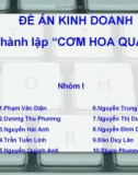 Đề tài kinh doanh Cơm hoa quán