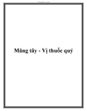 Măng tây - Vị thuốc quý