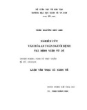 Luận văn Thạc sĩ Kinh tế: Nghiên cứu văn hóa an toàn người bệnh tại bệnh viện Từ Dũ