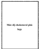 Mức độ cholesterol phù hợp