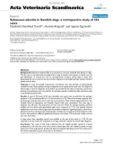 Báo cáo khoa học: Sebaceous adenitis in Swedish dogs, a retrospective study of 104 cases