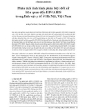 Phân tích tình hình phân biệt đối xử liên quan đến HIV/AIDS trong lĩnh vực y tế ở Hà Nội, Việt Nam