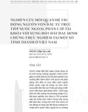 Nghiên cứu mối quan hệ tác động nguồn vốn đầu tư trực tiếp nước ngoài, phân cấp tài khóa với xung đột đất đai: Minh chứng thực nghiệm tại một số tỉnh thành ở Việt Nam