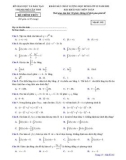 Đề thi KSCL môn Toán lớp 12 năm 2022 có đáp án - Sở GD&ĐT Cần Thơ (Mã đề 102)
