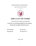 Tóm tắt Khóa luận tốt nghiệp khoa Văn hóa dân tộc thiểu số: Tang ma của người Dao Đỏ ở xã Yên Thành, huyện Quang Bình, tỉnh Hà Giang