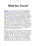 Hình học fractal