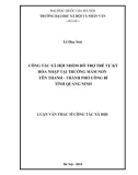 Luận văn Thạc sĩ Công tác xã hội: Công tác xã hội nhóm hỗ trợ trẻ tự kỷ hòa nhập tại trường mầm non Yên Thanh - thành phố Uông Bí tỉnh Quảng Ninh