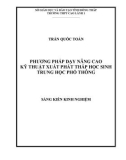 Sáng kiến kinh nghiệm: Phương pháp dạy nâng cao kỹ thuật xuất phát thấp học sinh trung học phổ thông