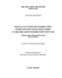 Luận văn Thạc sĩ Luật học: Pháp luật về doanh nghiệp công ở một số nước đang phát triển và bài học kinh nghiệm cho Việt Nam