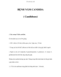 ĐẠI CƯƠNG BỆNH NẤM CANDIDA ( Candidoses)