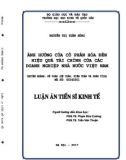 Luận án tiến sĩ Kinh tế: Ảnh hưởng của cổ phần hóa đến hiệu quả tài chính của các doanh nghiệp nhà nước Việt Nam