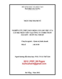 Luận văn Thạc sĩ Quản trị kinh doanh: Nghiên cứu thúc đẩy động cơ làm việc của cán bộ nhân viên tại Công ty TNHH TMDV Sài Gòn - Buôn Ma Thuột