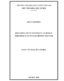 Luận văn Thạc sĩ Luật hình sự và Tố tụng hình sự: Hoạt động xét xử sơ thẩm vụ án hình sự theo pháp luật tố tụng hình sự Việt Nam