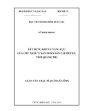 Luận văn Thạc sĩ Quản lý công: Xây dựng khung năng lực của chủ tịch Ủy ban nhân dân cấp huyện, tỉnh Quảng Trị