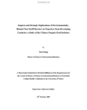 Master Thesis in Economics: Impacts and Strategic Implications of Environmentally-Related Non-Tariff Barriers on Exporters from Developing Countries