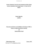 Master Thesis in Economics: Investor's Behaviour Towards Green Investments and How Ireland Invest in Sustainable Green Energy Projects - Is Green The New Bubble?