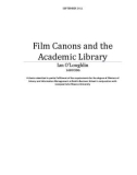 Master Thesis in Economics: Film canons and the academic library