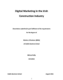 Master Thesis in Economics: Digital marketing in the Irish construction industry