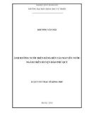 Luận văn thạc sĩ  ẢNH HƯỞNG NƯỚC BIỂN DÂNG ĐẾN TÀI NGUYÊN NƯỚC NGẦM TRÊN HUYỆN ĐẢO PHÚ QUÝ 