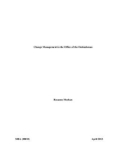 Master Thesis in Economics: Change management in the office of the ombudsman