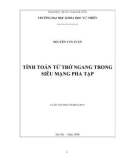 Luận văn Thạc sĩ Khoa học: Tính toán từ trở ngang trong siêu mạng pha tạp