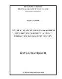 Luận văn Thạc sĩ Kinh tế: Phân tích các yếu tố ảnh hưởng đến hành vi chia sẻ tri thức - Nghiên cứu tại công ty cổ phần Vàng Bạc Đá Quý Phú Nhuận - PNJ